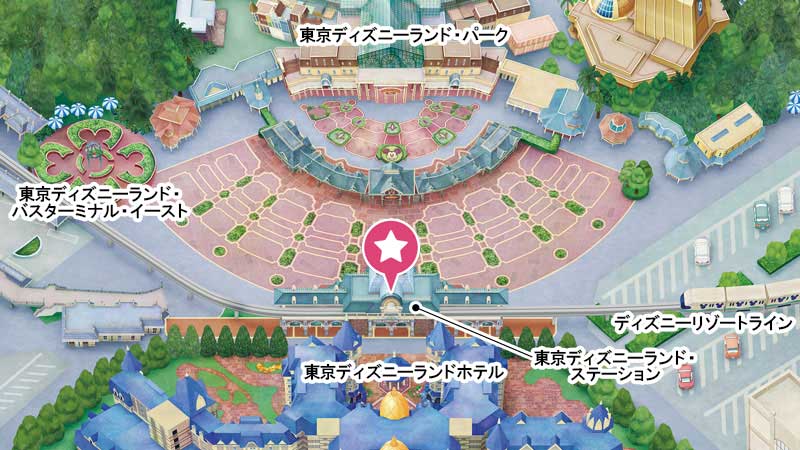 東京ディズニーランドの専用エントランス