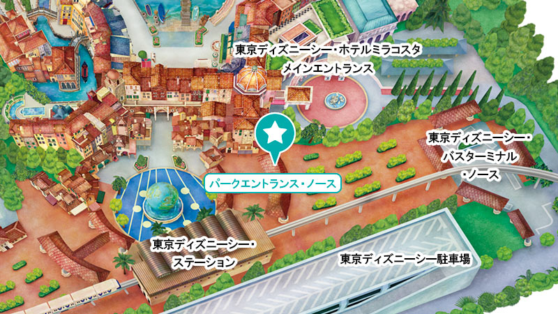 東京ディズニーシーの専用エントランス